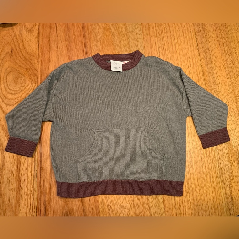Zara toddler sweater with kangaroo pocket size 12-18 month